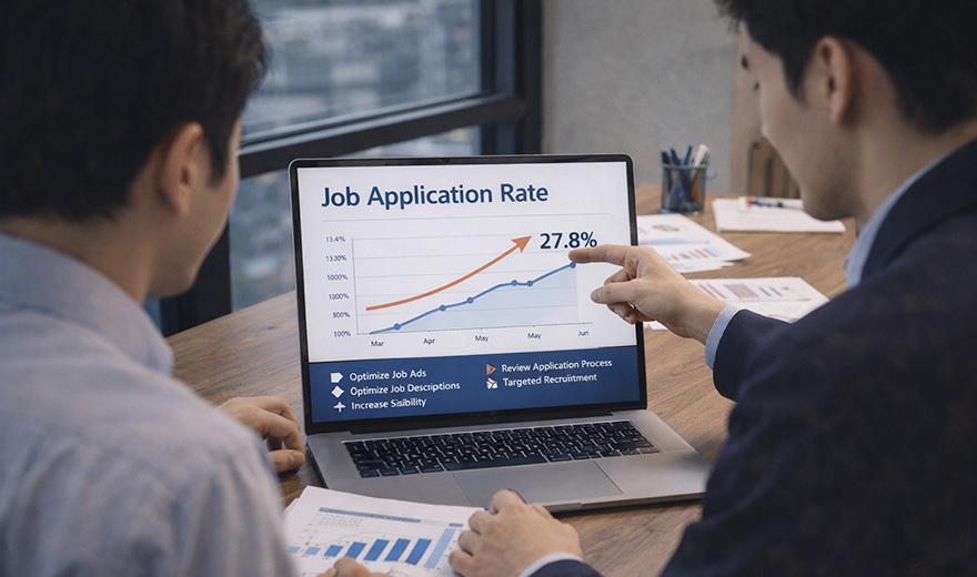 採用戦略見直しによる改善事例