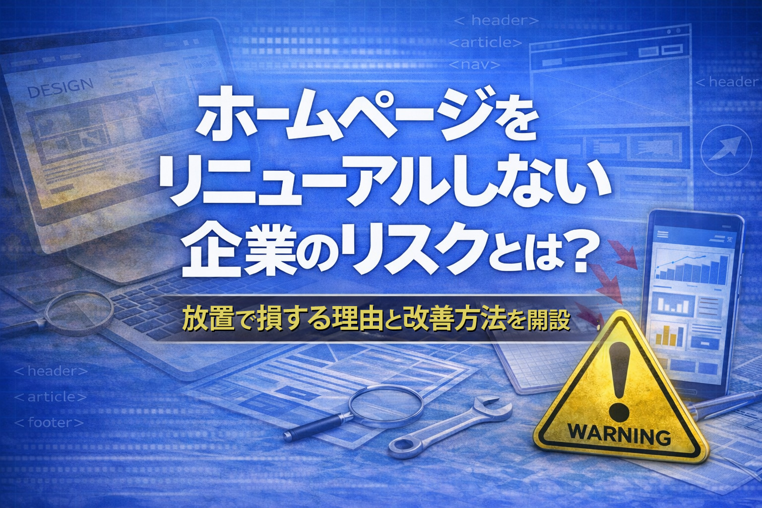 ホームページをリニューアルしない企業のリスクとは？